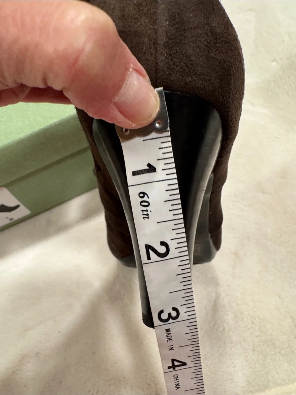 Clarks Dark Brown Suede Ankle Booties with Mid Heels